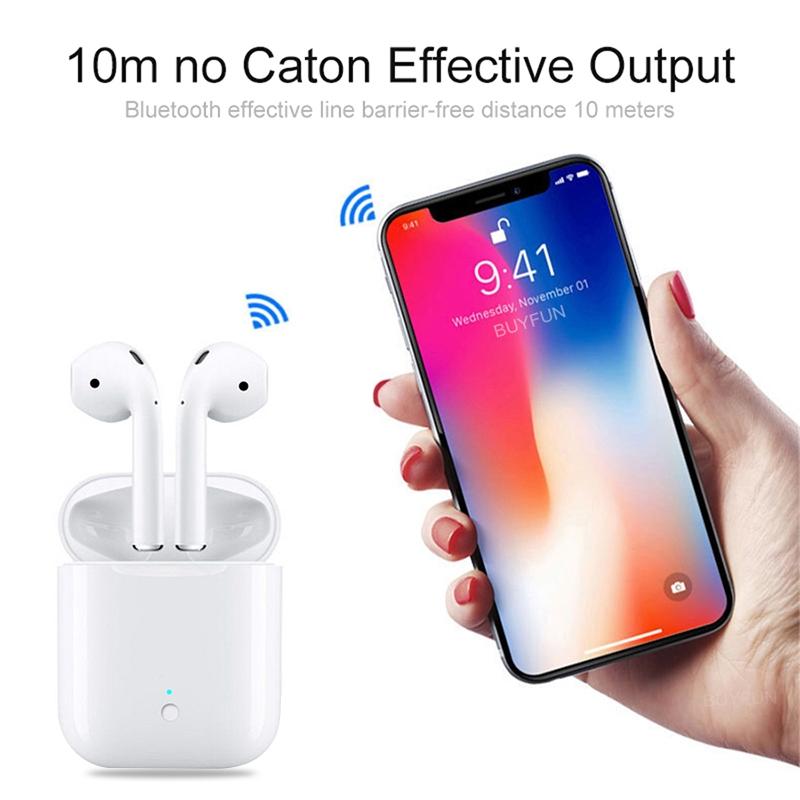 Wireless Charging Full-Touch TWS Bluetooth Headset 5.0 – True Wireless Stereo Earbuds, No Pairing Code Needed
