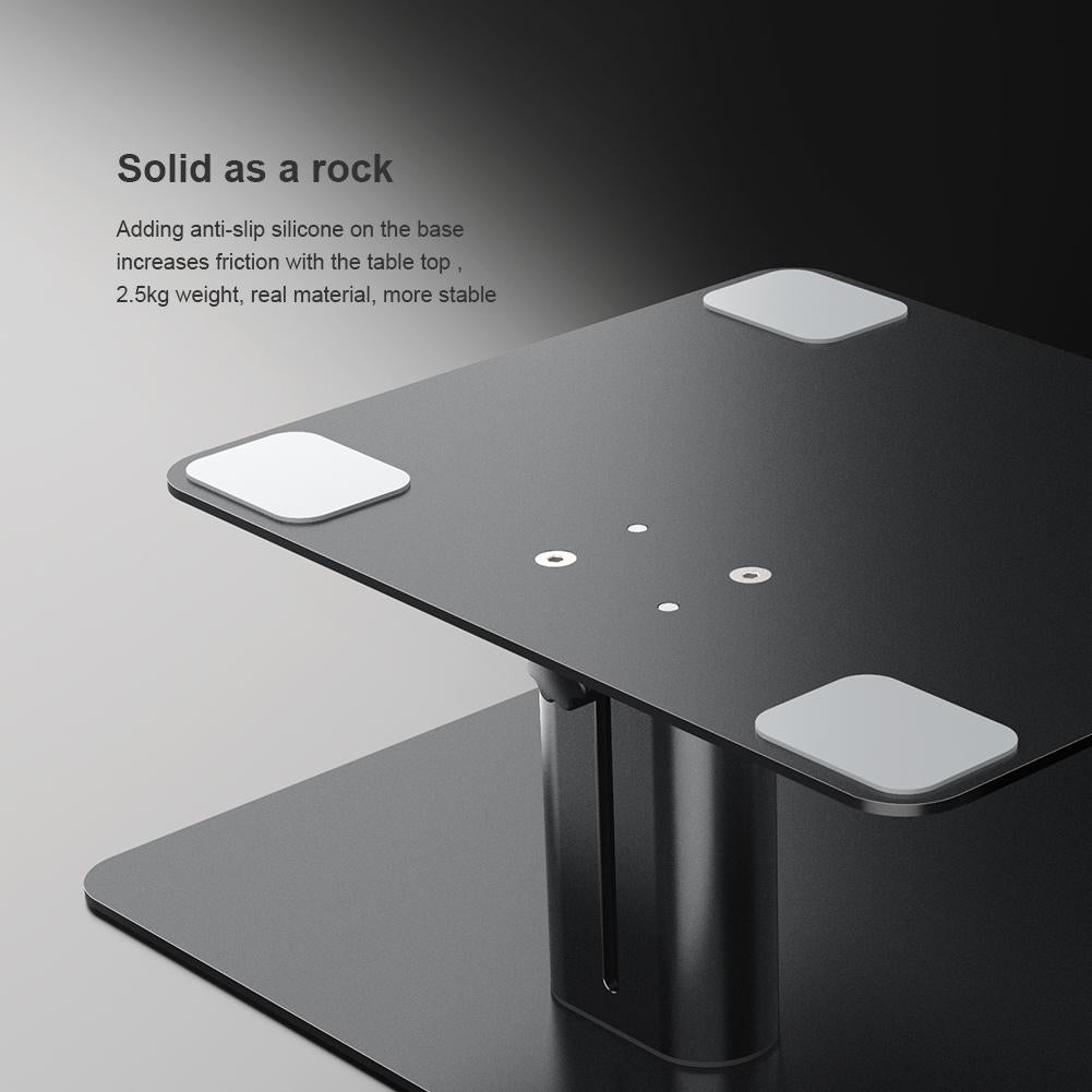 Adjustable Laptop & Monitor Desk Stand – Ergonomic Riser for Home or Office Setup – Black (Model: EDA0011511)