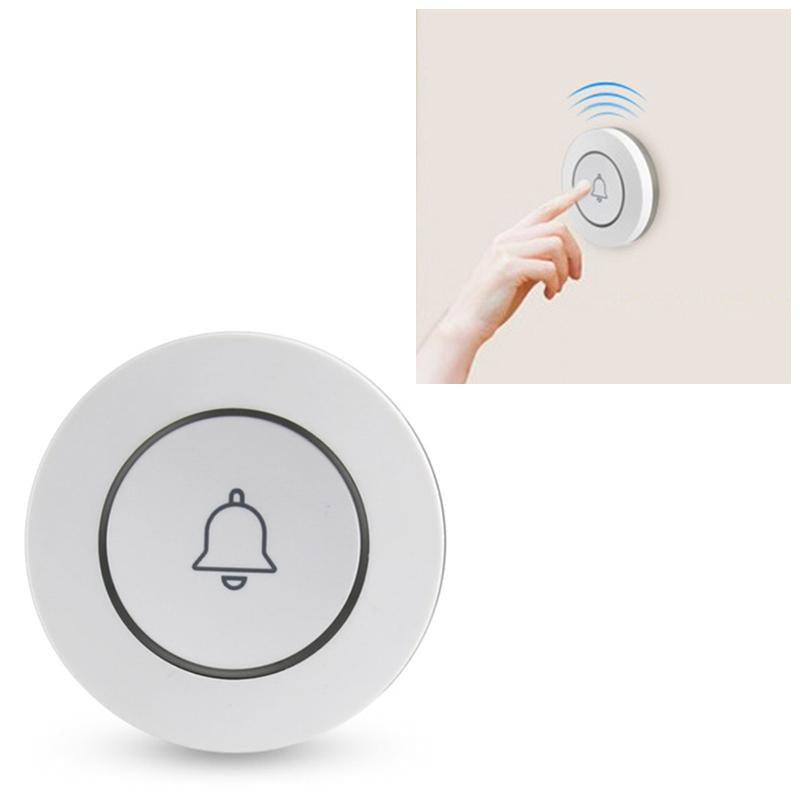 Compact Anti-Theft Wireless Doorbell Alarm – Button Triggered, Loud Siren Security Alert