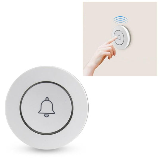 Compact Anti-Theft Wireless Doorbell Alarm – Button Triggered, Loud Siren Security Alert