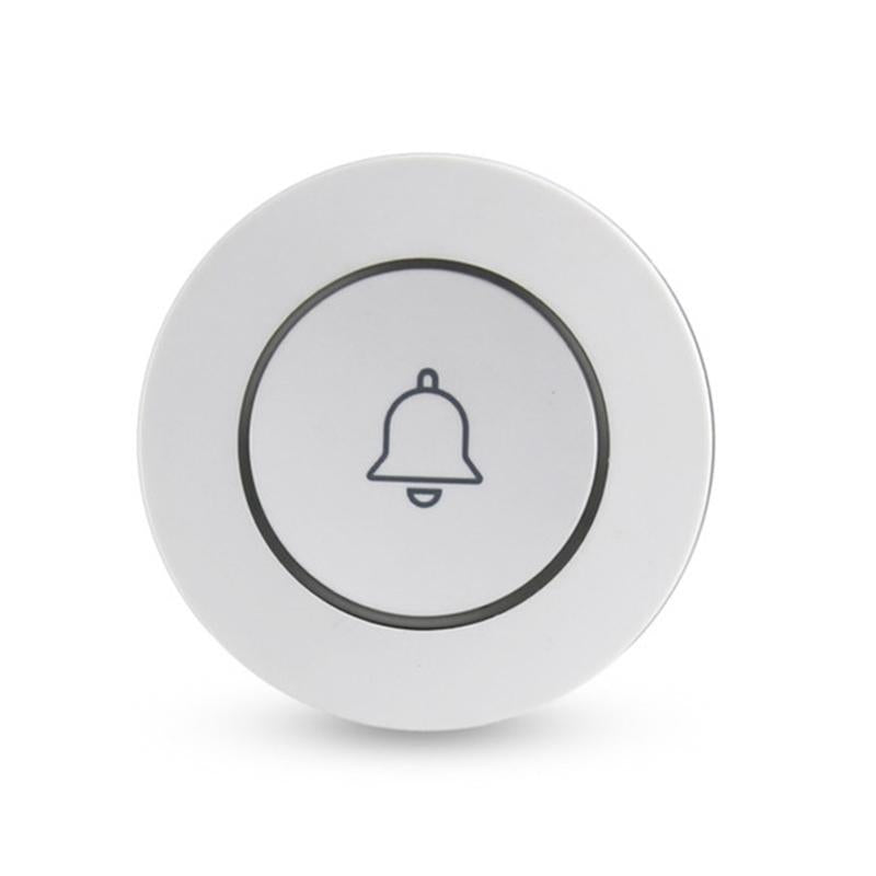 Compact Anti-Theft Wireless Doorbell Alarm – Button Triggered, Loud Siren Security Alert