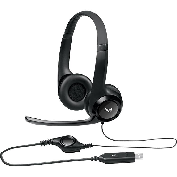 USB Wired Headset with Noise-Cancelling Microphone – Comfortable, High-Quality Sound for PC/Conference Calls