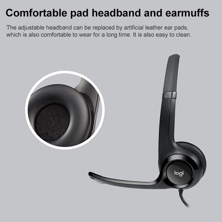 USB Wired Headset with Noise-Cancelling Microphone – Comfortable, High-Quality Sound for PC/Conference Calls