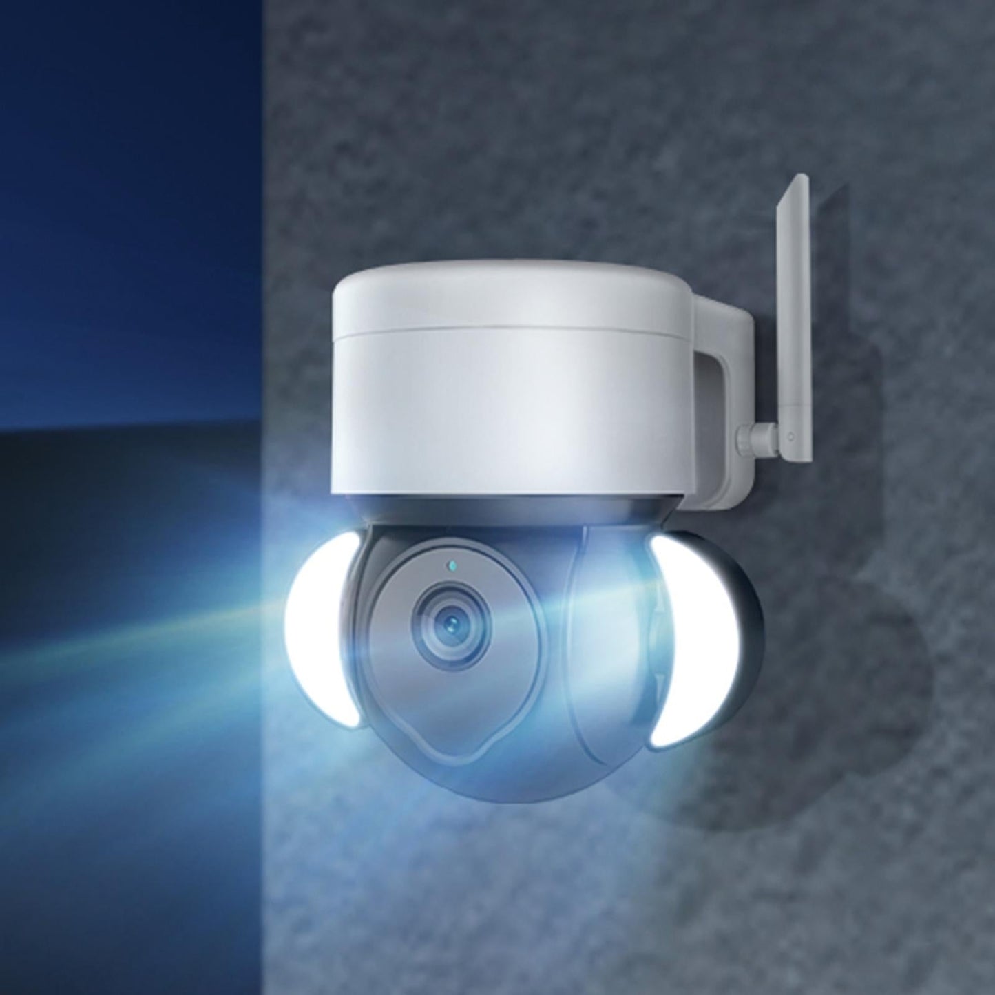 Smart Security Floodlight Camera – 4MP HD Resolution, Two-Way Audio, Motion Detection & Night Vision for Outdoor Surveillance