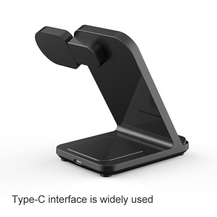 3-in-1 15W Wireless Charging Station – Fast Qi Charger for Phone, Earbuds & Smartwatch