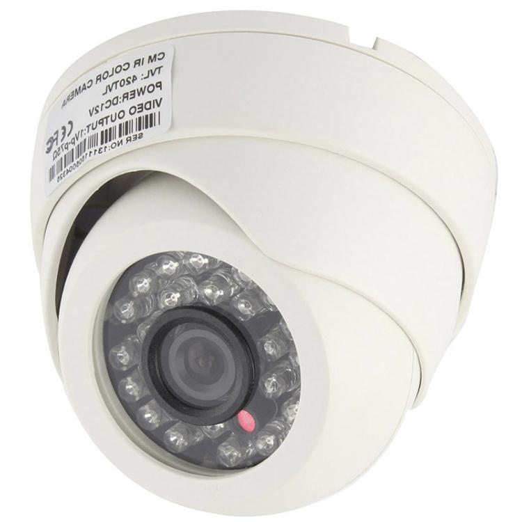 24 LED Infrared Security Camera – 3.6mm Lens, 20M Night Vision, Weatherproof ABS Housing