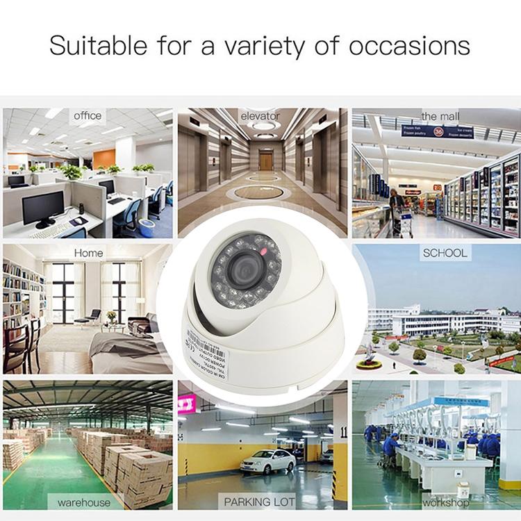 24 LED Infrared Security Camera – 3.6mm Lens, 20M Night Vision, Weatherproof ABS Housing