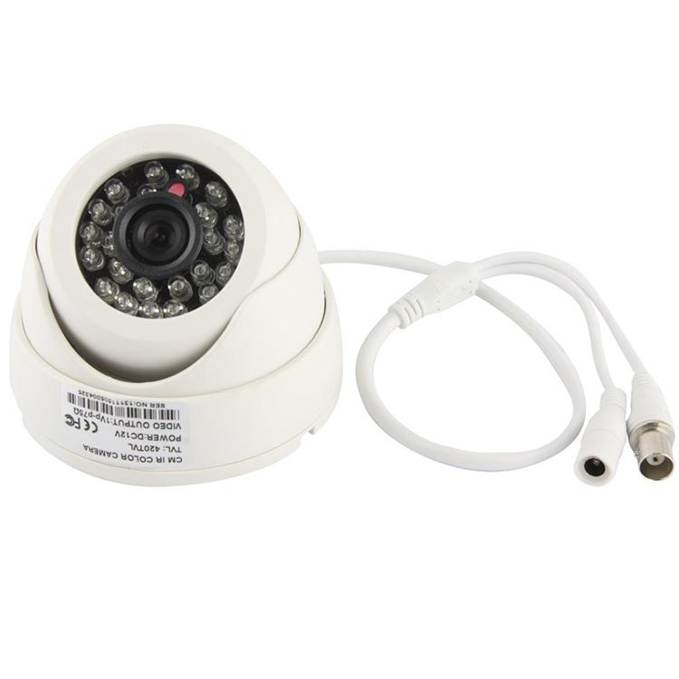 24 LED Infrared Security Camera – 3.6mm Lens, 20M Night Vision, Weatherproof ABS Housing