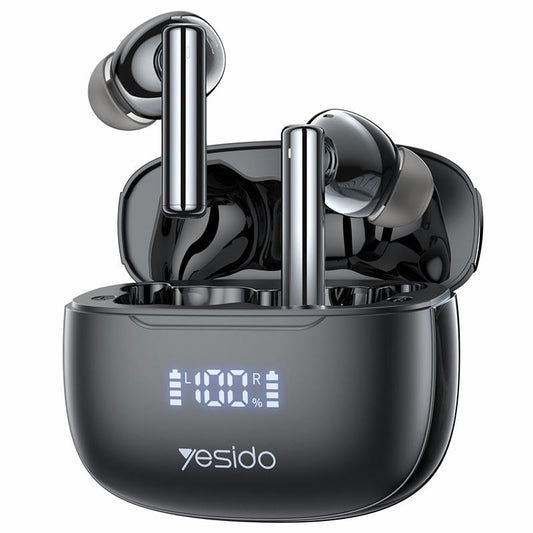 Wireless Bluetooth 5.0 Earphones with ANC & LED Display – Active Noise Cancelling, Hi-Fi Sound, Long Battery Life