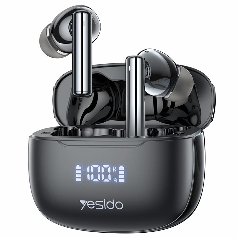 Wireless Bluetooth 5.0 Earphones with ANC & LED Display – Active Noise Cancelling, Hi-Fi Sound, Long Battery Life