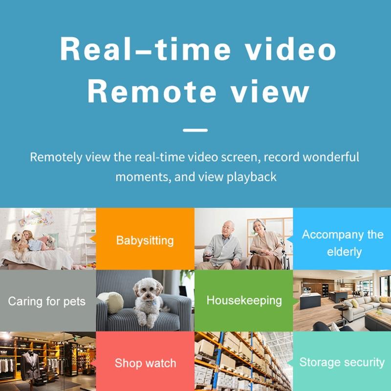 Wireless Home Security Camera – Night Vision, Two-Way Intercom, Motion Detection, WiFi Surveillance