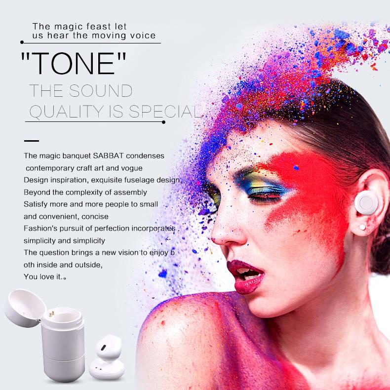 Mini Bluetooth 4.2 In-Ear Stereo Earphone with Charging Box – Single-Ear Wireless Headset