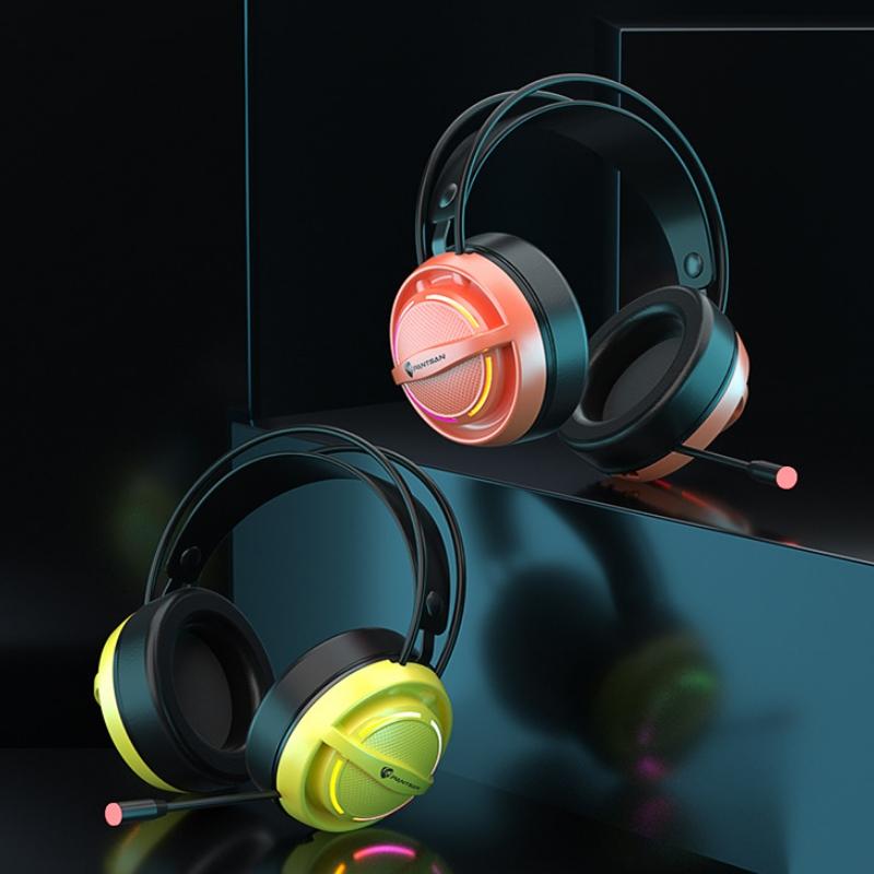 PSH-100 USB Gaming Earphones with Mic – White, Noise Cancelling, In-Ear Design, Clear Sound