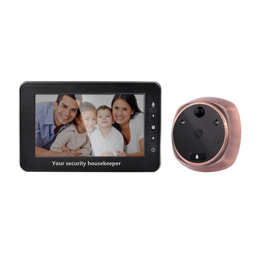 Smart Video Doorbell with 4.3-Inch Display, 3.0MP Camera, Night Vision & Motion Detection – Supports TF Card Up to 32GB