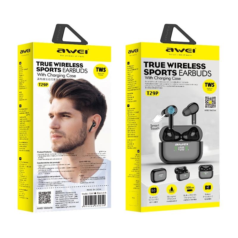 Wireless TWS Headset – Bluetooth 5.0, LED Display, Clear Sound, Long Battery Life, Touch Control