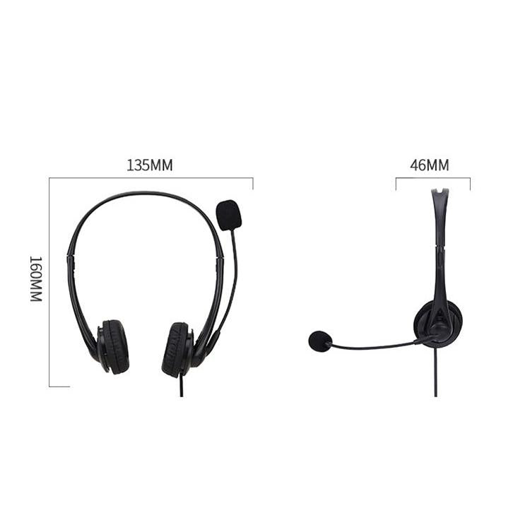 "USB Dual-Ear Headset with Mic – Ideal for Students, Teaching & Office Use, Noise Cancelling, Comfortable Fit