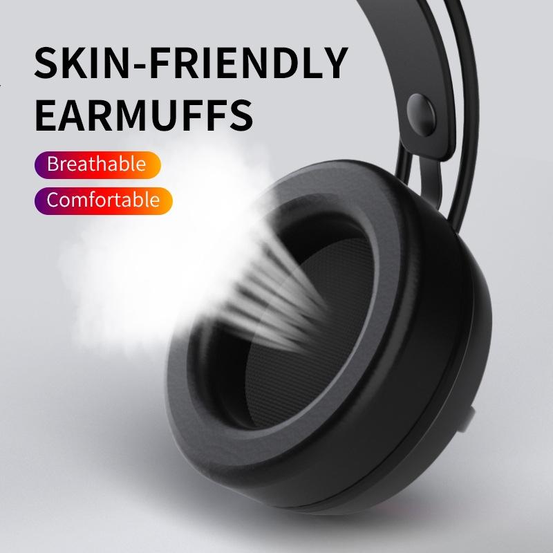 PSH-100 Gaming Earphones with Mic – 3.5mm Jack, Orange, Clear Sound & Comfortable Fit