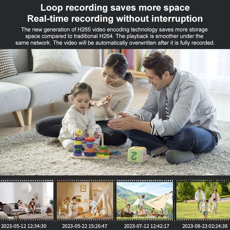 Wireless Surveillance Camera – 30W HD Night Vision, Remote Access, Supports 128GB SD Card – Indoor/Outdoor – Includes 64GB
