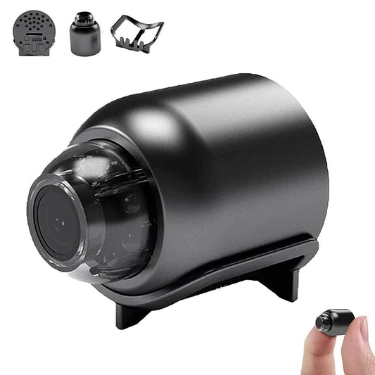 Smart WiFi Mini Camera – 2MP HD 1080P Remote Surveillance with 64GB Storage (X5+64G)