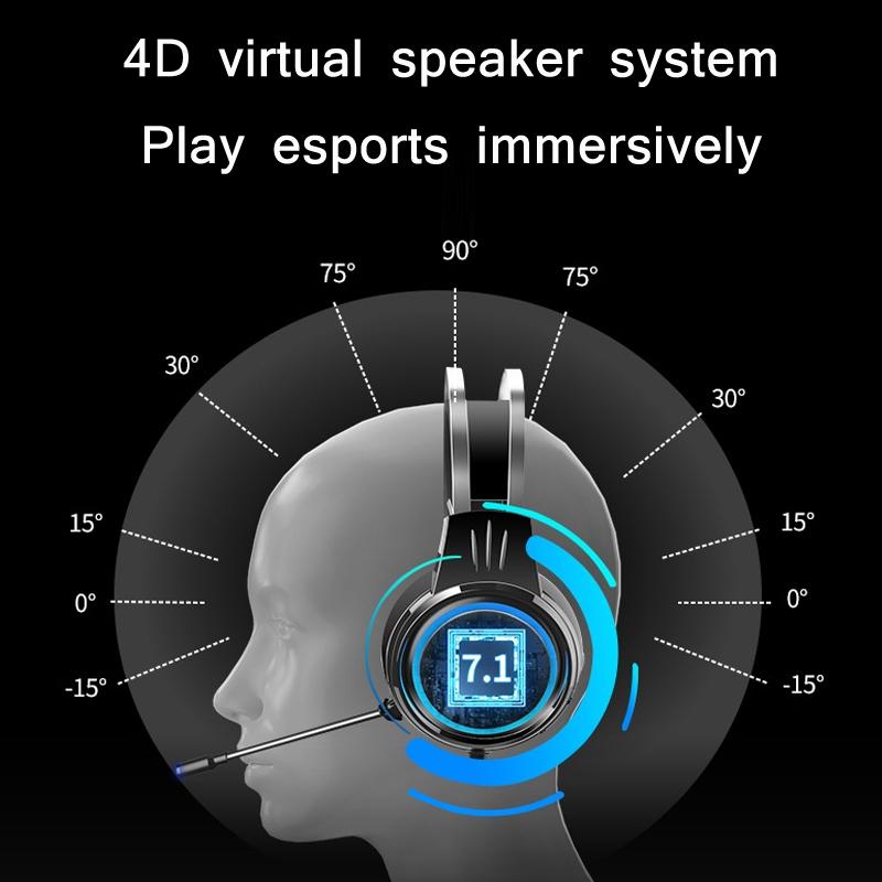 X8 7.1 Surround Sound Gaming Headset with Mic – Stars White, Noise Cancelling, RGB Lights