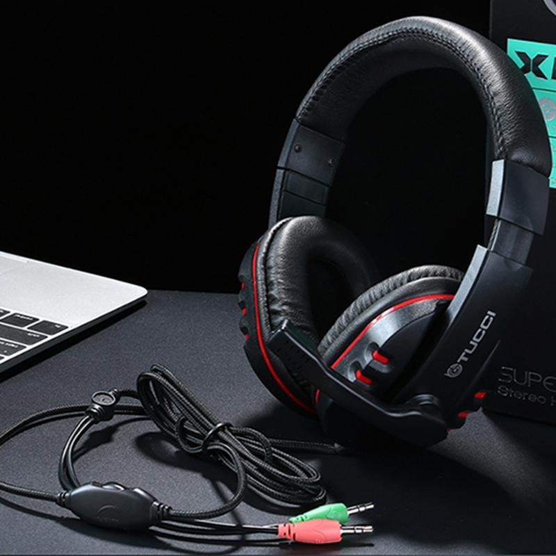 Super Bass Gaming Headset with Microphone – Immersive Sound, Noise Cancelling, Comfortable Fit, PC/Console Compatible