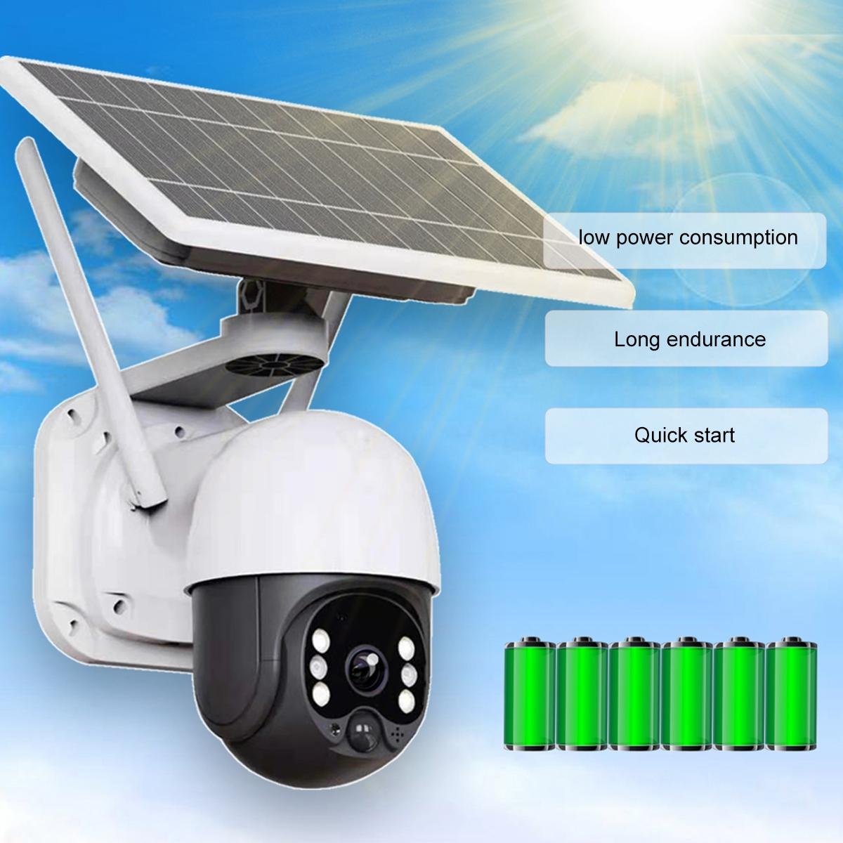 Full HD Solar WiFi Security Camera with PIR Motion Alarm & Night Vision