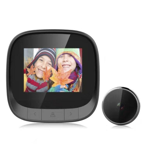 2.4-Inch Digital Peephole Viewer with 0.3MP Camera & Built-in Doorbell