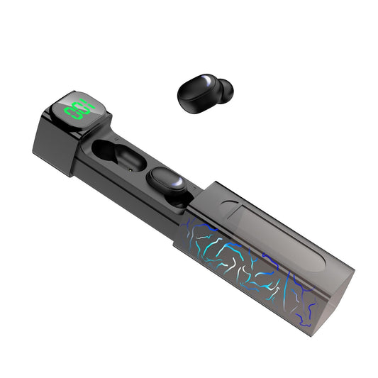 Intelligent Bluetooth Earphones with Digital Display – TWS Wireless In-Ear Headphones (Colorful Design)