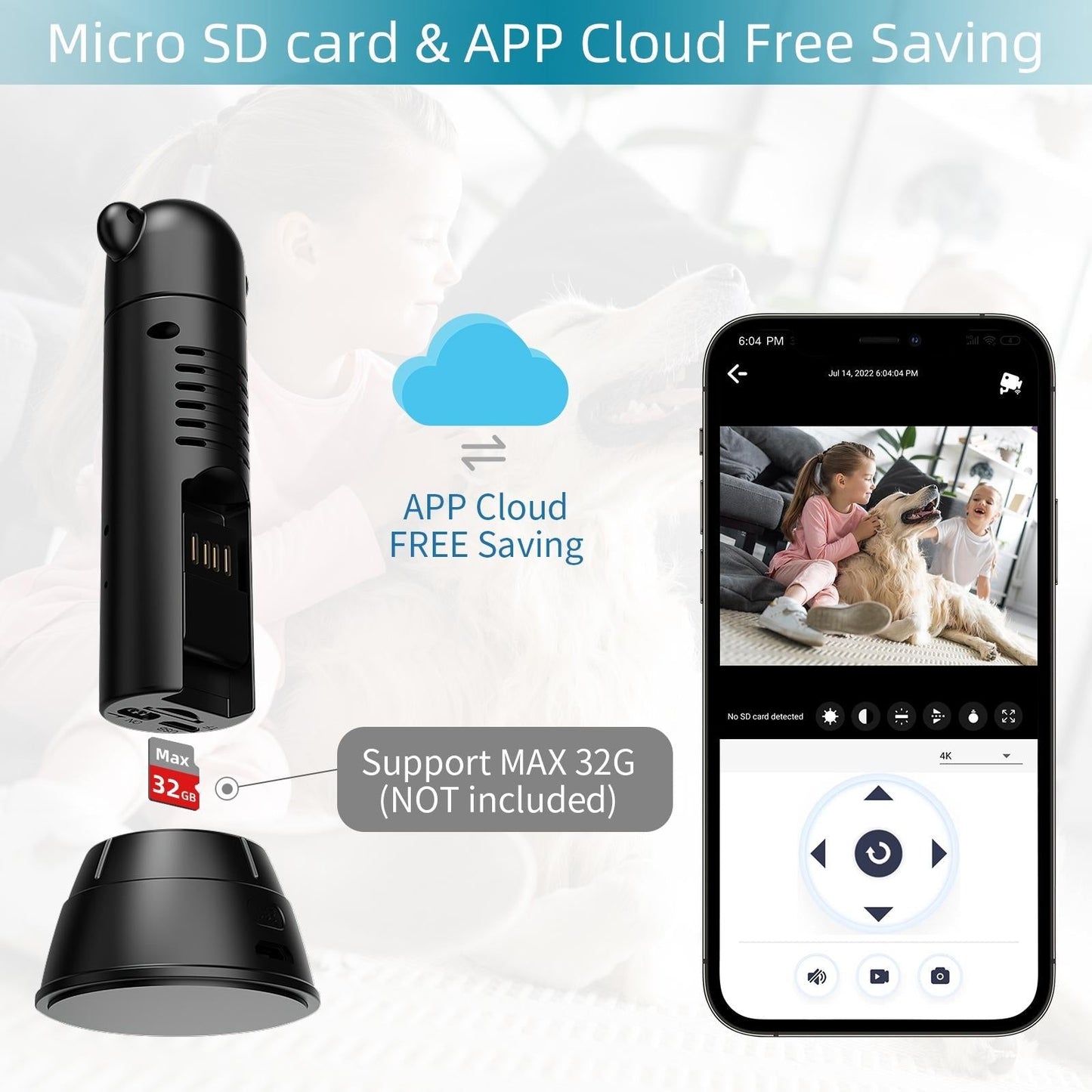 Mini Infrared Security Camera – Remote Control, Night Vision, Compact Home Surveillance