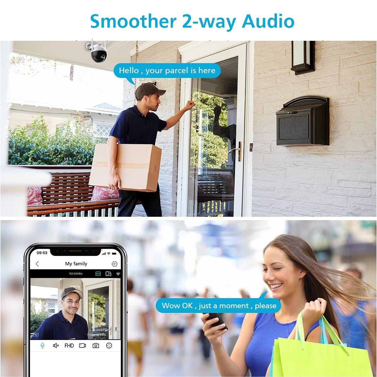Wireless HD Smart Camera – 8MP WiFi Surveillance Camera with Night Vision & Motion Detection