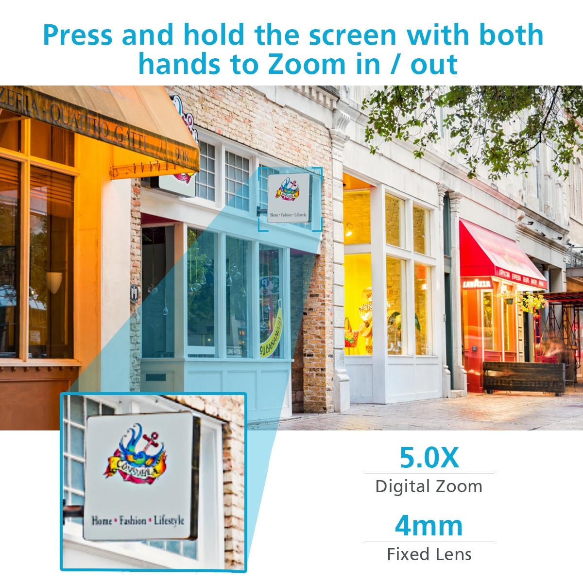 Wireless HD Smart Camera – 8MP WiFi Surveillance Camera with Night Vision & Motion Detection