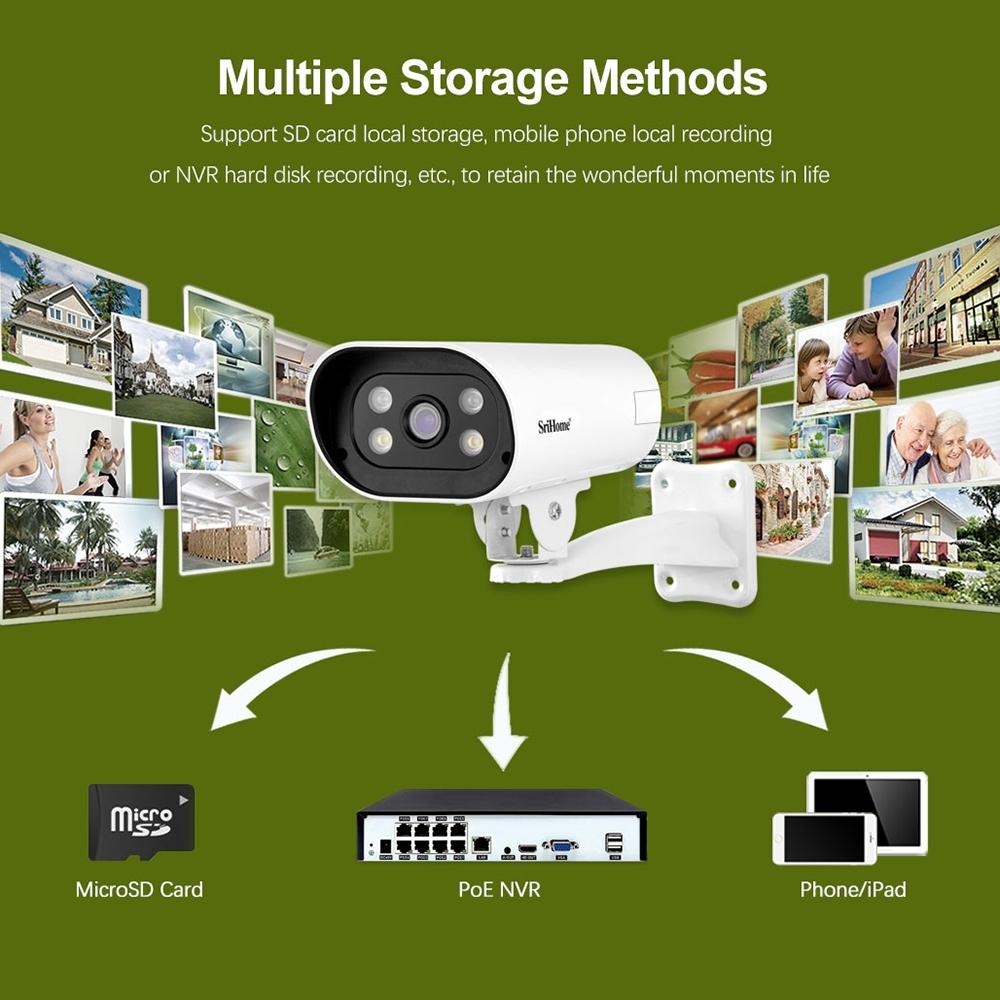4MP Waterproof Bullet Security Camera – Night Vision, IP66 Weatherproof, HD Surveillance for Outdoor/Indoor Use