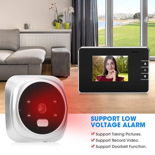 Digital Peephole Doorbell with 2.8-Inch Screen & 0.3MP Camera – Indoor Door Viewer for Home Security