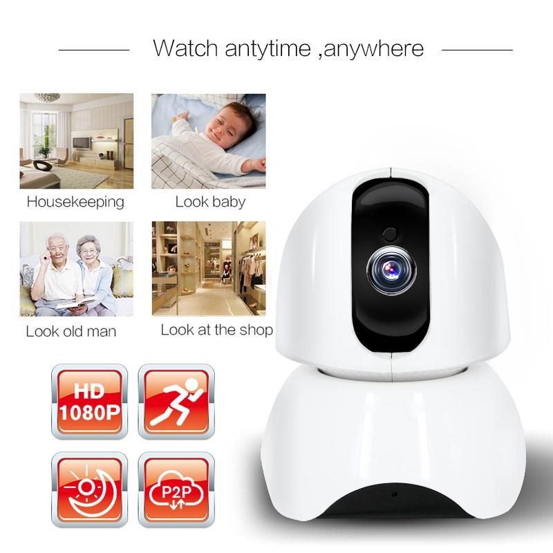 HD Rotatable Smart P2P WiFi Network Security Camera with Remote Access