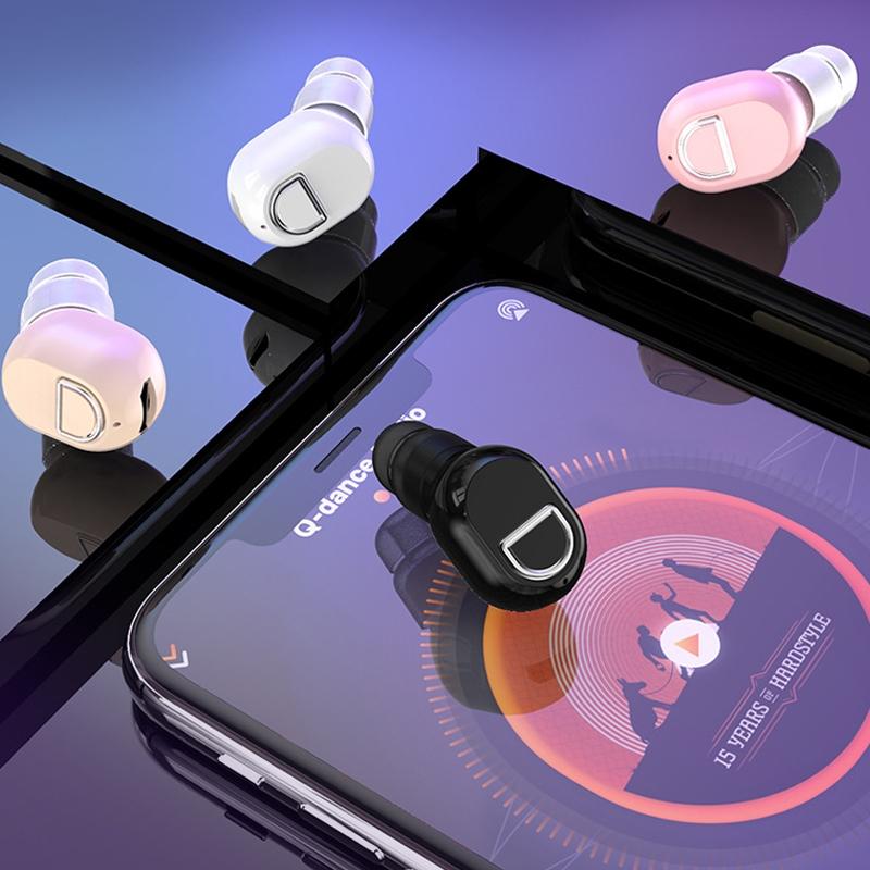 Mini Bluetooth Earphone – HD Call Quality, Compact Wireless Earbud – Black