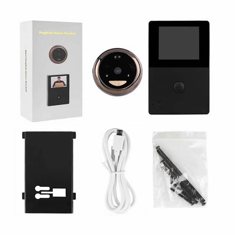 Smart WiFi Video Doorbell with 2.8” OLED Display – 1.0MP Camera, Motion Detection, 32GB TF Card Support