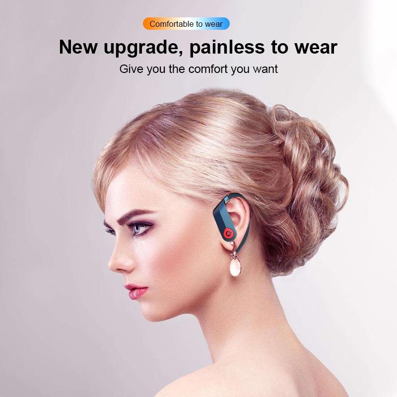 Q83 Wireless Sports Bluetooth Earphones with Charging Box – Sweatproof, Clear Sound, Long Battery Life