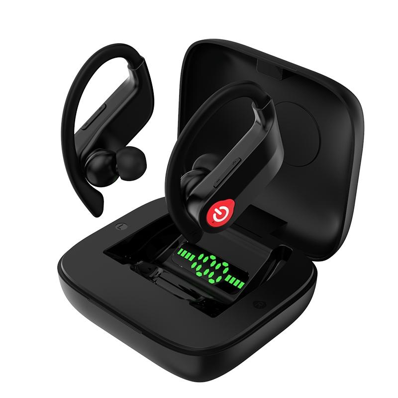 Q83 Wireless Sports Bluetooth Earphones with Charging Box – Sweatproof, Clear Sound, Long Battery Life