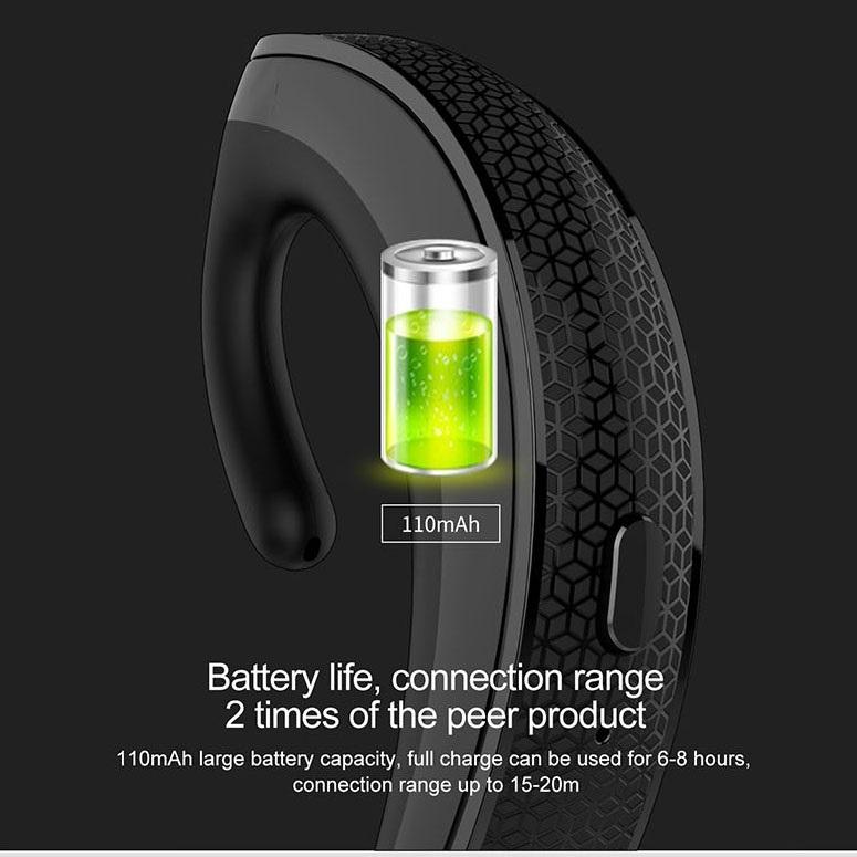 Wireless Bluetooth Earphone – Business Style Ear-Hanging Headset