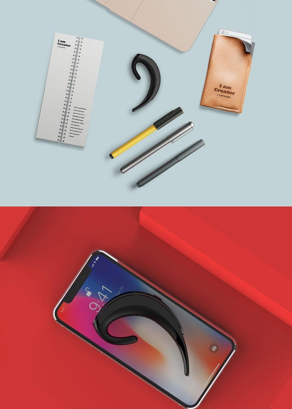 Wireless Bluetooth Earphone – Business Style Ear-Hanging Headset
