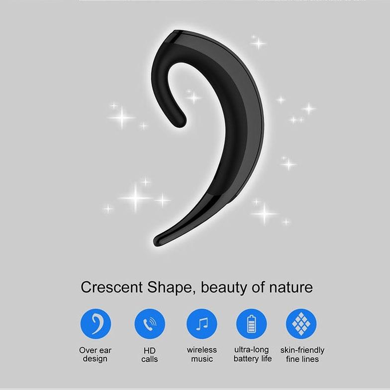 Wireless Bluetooth Earphone – Business Style Ear-Hanging Headset