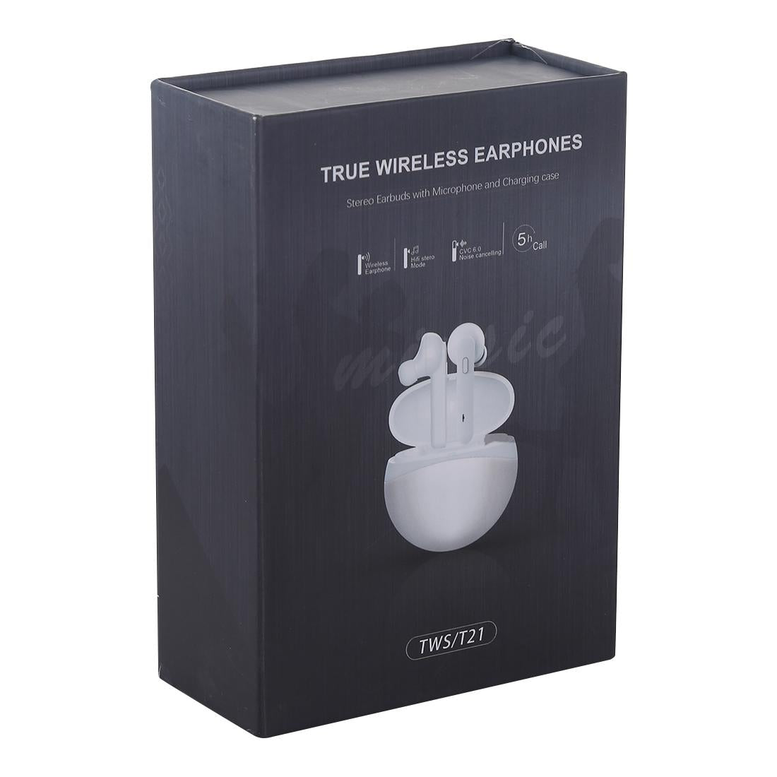 Hi-Fi Stereo T12 TWS Wireless Earphones with Charging Case – True Wireless Bluetooth Headphones