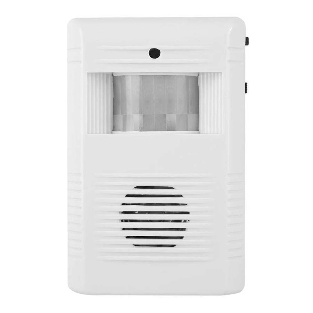 Electronic Infrared Motion Sensor Doorbell – Automatic Guest Welcome Chime – Wireless Entry Alert System – White