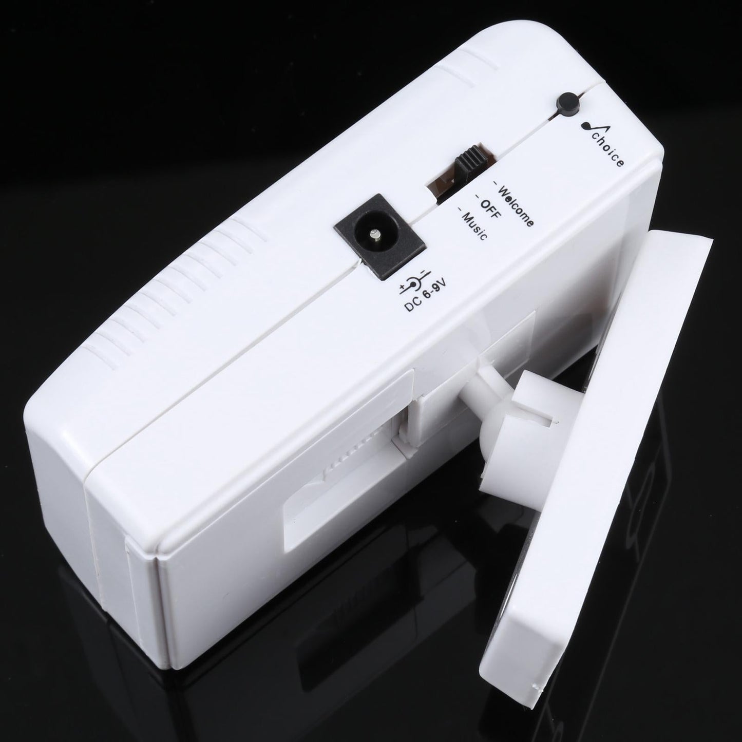 Electronic Infrared Motion Sensor Doorbell – Automatic Guest Welcome Chime – Wireless Entry Alert System – White