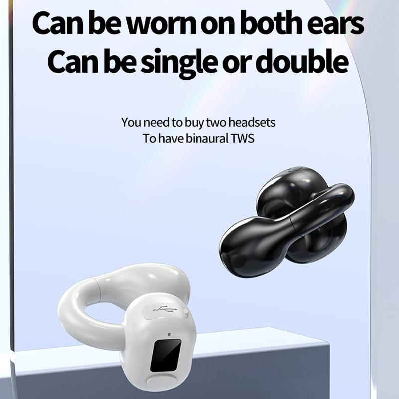 M10 Waterproof Bluetooth Earphones with Ear Clip – Secure Fit Wireless Sport Headphones