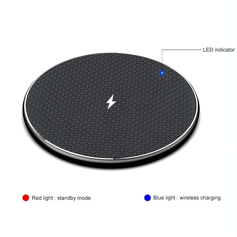 10W Non-Slip Wireless Charger with Smart Cooling | Fast Qi Charging Pad for Phones