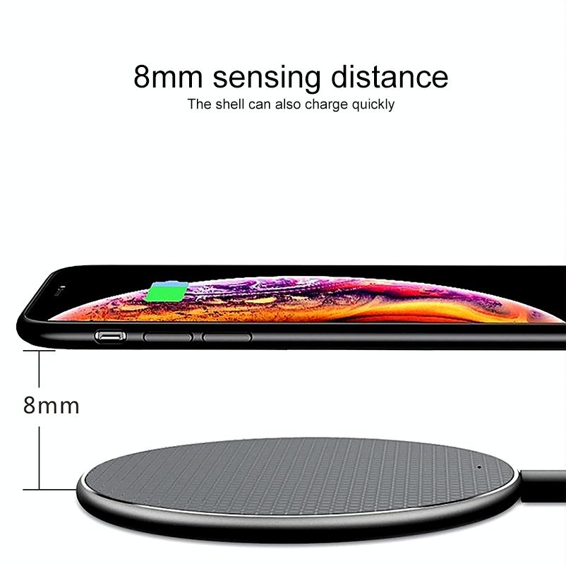 10W Non-Slip Wireless Charger with Smart Cooling | Fast Qi Charging Pad for Phones