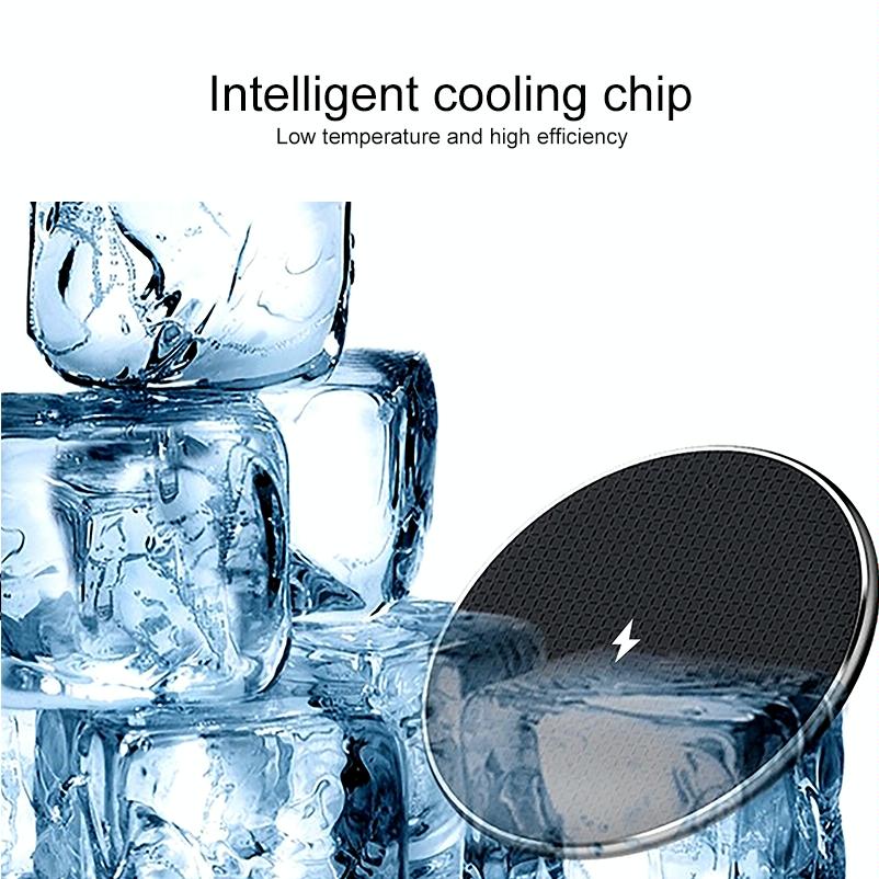 10W Non-Slip Wireless Charger with Smart Cooling | Fast Qi Charging Pad for Phones