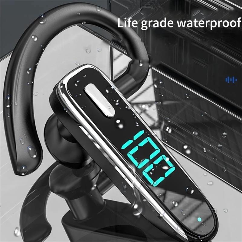 K50 Bluetooth 5.3 Business Ear-Hook Earphone with Mic – Wireless Hands-Free Headset