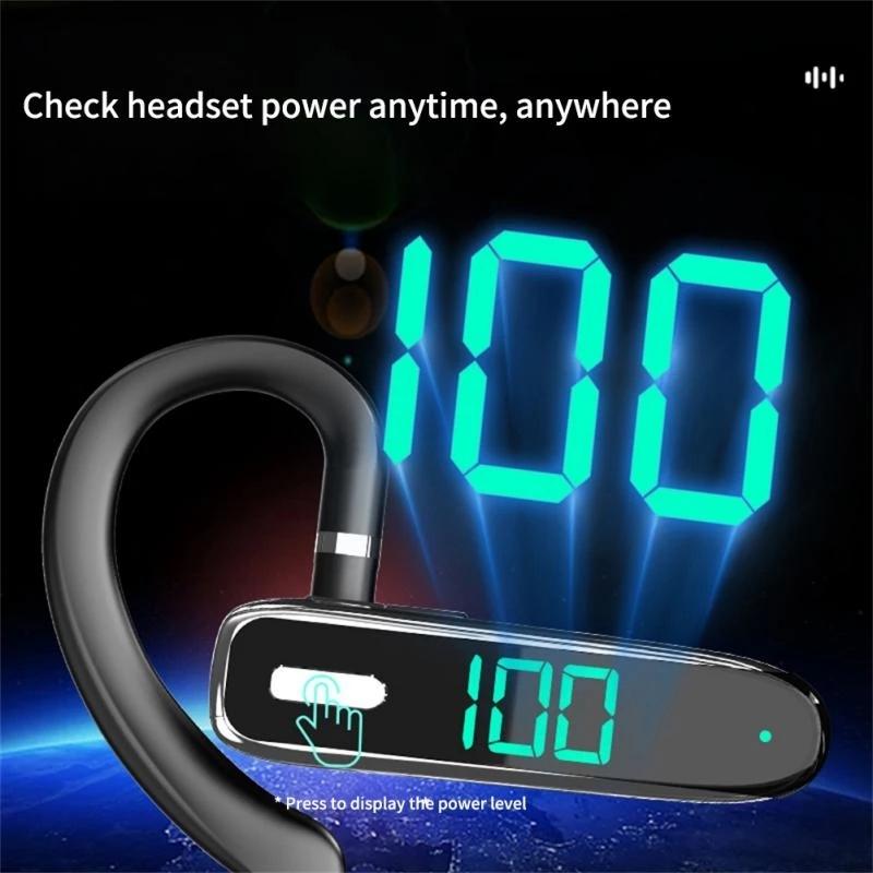 K50 Bluetooth 5.3 Business Ear-Hook Earphone with Mic – Wireless Hands-Free Headset